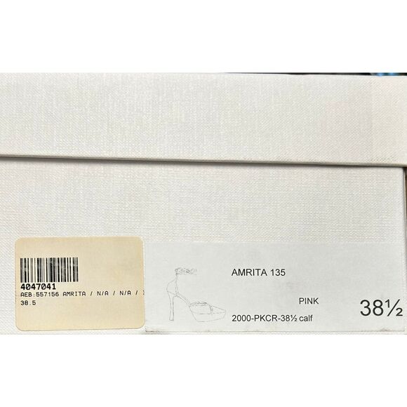 Arielle Baron Amrita Croc-Effect Leather Platform Pumps NWB Size 38 1/2 or US 8 - Picture 12 of 13